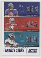 Chris Godwin, Lamar Jackson, Leonard Fournette #/100