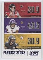 James Conner, Matt Ryan, Stefon Diggs #/100