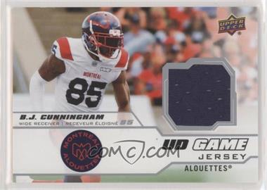 2020 Upper Deck CFL - UD Game Jersey #GJ-BC - B.J. Cunningham