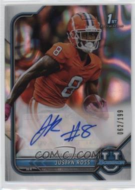 2021-22 Bowman University - Bowman Chrome Prospect Autographs - Lava Refractor #BCPA-JR - Justyn Ross /199