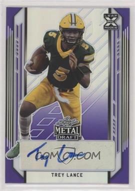 2021 Leaf Metal Draft - [Base] - Purple Rainbow #BA-TL2 - Trey Lance /25