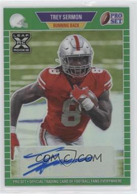 2021 Leaf Pro Set Metal - 1989 Autographs - Green Rainbow #PA-TS1 - Trey Sermon /25