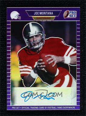 2021 Leaf Pro Set Metal - 1989 Autographs - Purple Rainbow #PA-JM1 - Joe Montana /50