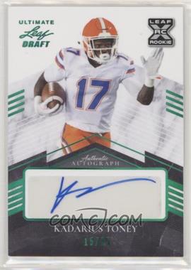 2021 Leaf Ultimate Draft - [Base] - Emerald Spectrum #BA-KT2 - Kadarius Toney /25