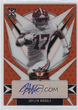 2021 Leaf Valiant - [Base] - Orange #BA-JW1 - Jaylen Waddle /50