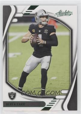 2021 Panini Absolute - [Base] - Green #70 - Derek Carr