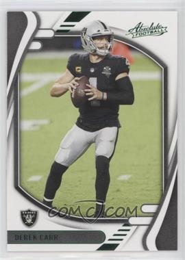 2021 Panini Absolute - [Base] - Green #70 - Derek Carr