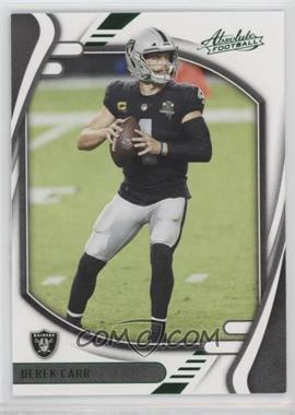 2021 Panini Absolute - [Base] - Green #70 - Derek Carr