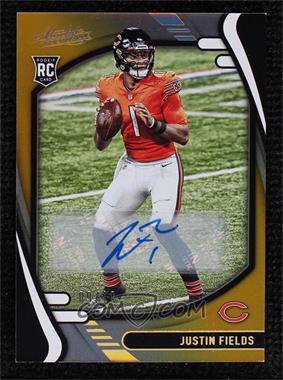 2021 Panini Absolute - [Base] - Spectrum Gold Signatures #108 - Rookies - Justin Fields /10