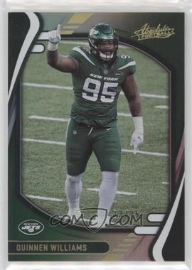 2021 Panini Absolute - [Base] - Spectrum Green #90 - Quinnen Williams /25