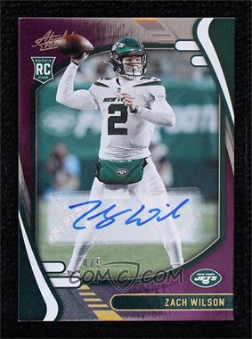 2021 Panini Absolute - [Base] - Spectrum Purple Signatures #102 - Rookies - Zach Wilson /5