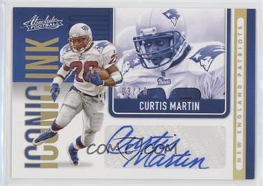 2021 Panini Absolute - Iconic Ink - Gold #II7 - Curtis Martin /10