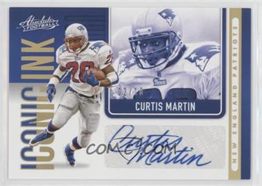 2021 Panini Absolute - Iconic Ink - Gold #II7 - Curtis Martin /10