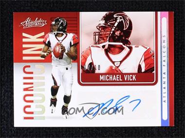 2021 Panini Absolute - Iconic Ink - Holo Silver #II10 - Michael Vick /10