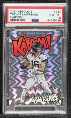 2021 Panini Absolute - Kaboom! #K41 - Trevor Lawrence [PSA 8 NM‑MT]