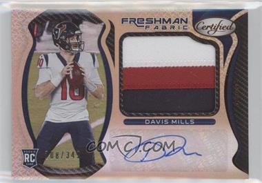 2021 Panini Certified - [Base] - Mirror Bronze #222 - Freshman Fabric Mirror Signatures - Davis Mills /349