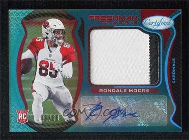 2021 Panini Certified - [Base] - Mirror Teal #217 - Freshman Fabric Mirror Signatures - Rondale Moore /50