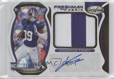 2021 Panini Certified - [Base] #212 - Freshman Fabric Mirror Signatures - Kadarius Toney /249