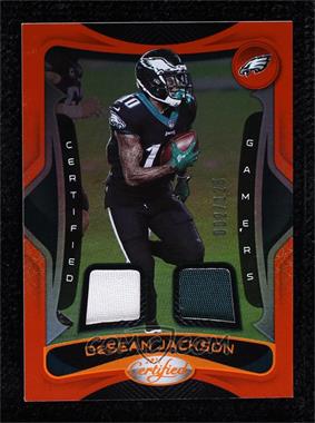 2021 Panini Certified - Certified Gamers Mirror - Orange #16 - DeSean Jackson /125