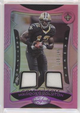2021 Panini Certified - Certified Gamers Mirror - Pink #14 - Marques Colston /149