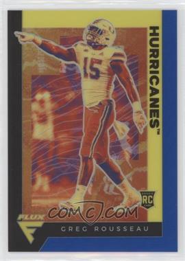 2021 Panini Chronicles Draft Picks - [Base] - Blue #226 - Flux - Greg Rousseau /99