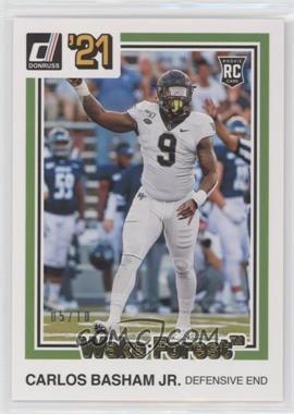 2021 Panini Chronicles Draft Picks - [Base] - Gold #31 - Donruss Retro - Carlos Basham Jr. /10