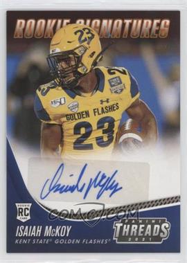 2021 Panini Chronicles Draft Picks - Threads Rookie Signatures - Orange #TS-IMC - Isaiah McKoy