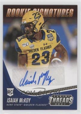 2021 Panini Chronicles Draft Picks - Threads Rookie Signatures - Orange #TS-IMC - Isaiah McKoy