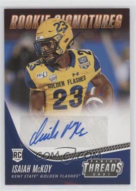 2021 Panini Chronicles Draft Picks - Threads Rookie Signatures - Orange #TS-IMC - Isaiah McKoy