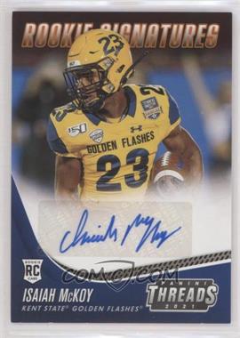 2021 Panini Chronicles Draft Picks - Threads Rookie Signatures - Orange #TS-IMC - Isaiah McKoy