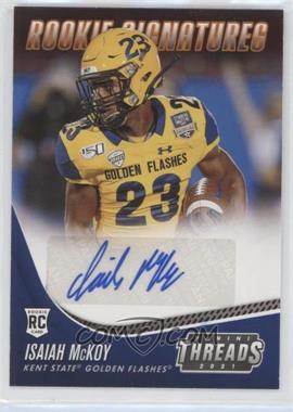 2021 Panini Chronicles Draft Picks - Threads Rookie Signatures - Orange #TS-IMC - Isaiah McKoy