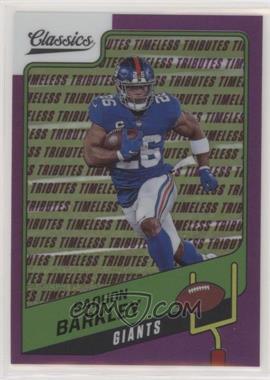 2021 Panini Classics - [Base] - Premium Edition Purple Timeless Tributes #54 - Saquon Barkley /35