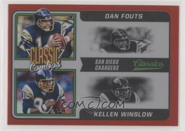 2021 Panini Classics - Classic Combos - Red #CC-DK - Dan Fouts, Kellen Winslow /50