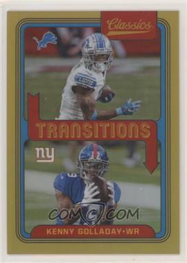 2021 Panini Classics - Transitions - Gold #T-17 - Kenny Golladay /75