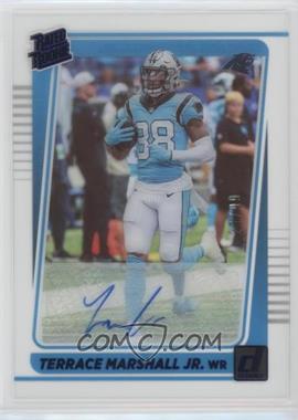 2021 Panini Clearly Donruss - [Base] - Blue Autographs #67 - Rated Rookie - Terrace Marshall Jr. /99
