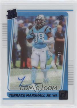 2021 Panini Clearly Donruss - [Base] - Blue Autographs #67 - Rated Rookie - Terrace Marshall Jr. /99