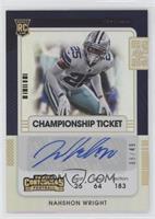 Rookie Ticket - Nahshon Wright #/49