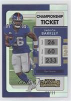 Saquon Barkley #/99