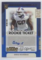 Rookie Ticket Variation - Greg Rousseau