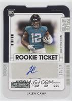 Rookie Ticket - Jalen Camp #/17