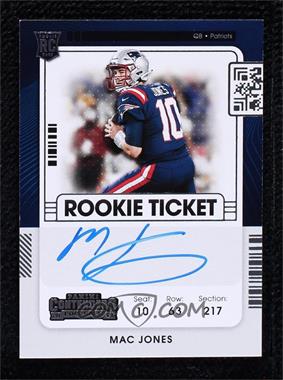 2021 Panini Contenders - [Base] #109.1 - Rookie Ticket RPS - Mac Jones