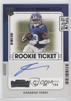 Rookie Ticket RPS Variation - Kadarius Toney