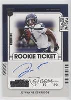 Rookie Ticket RPS Variation - D'Wayne Eskridge