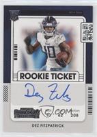 Rookie Ticket RPS - Dez Fitzpatrick