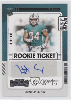 2021 Panini Contenders - [Base] #185 - Rookie Ticket - Hunter Long