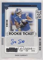 Rookie Ticket - Sage Surratt [EX to NM]