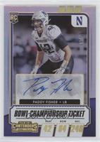 College Ticket Autographs - Paddy Fisher #/10