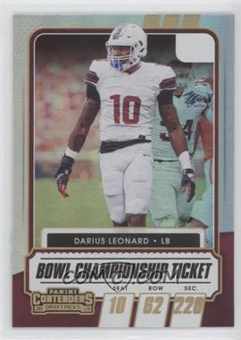 2021 Panini Contenders Draft Picks - [Base] - Bowl Championship Ticket #87 - Darius Leonard /10