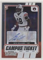 College Ticket Autographs - Seth Williams #/99
