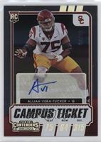 College Ticket Autographs - Alijah Vera-Tucker #/99